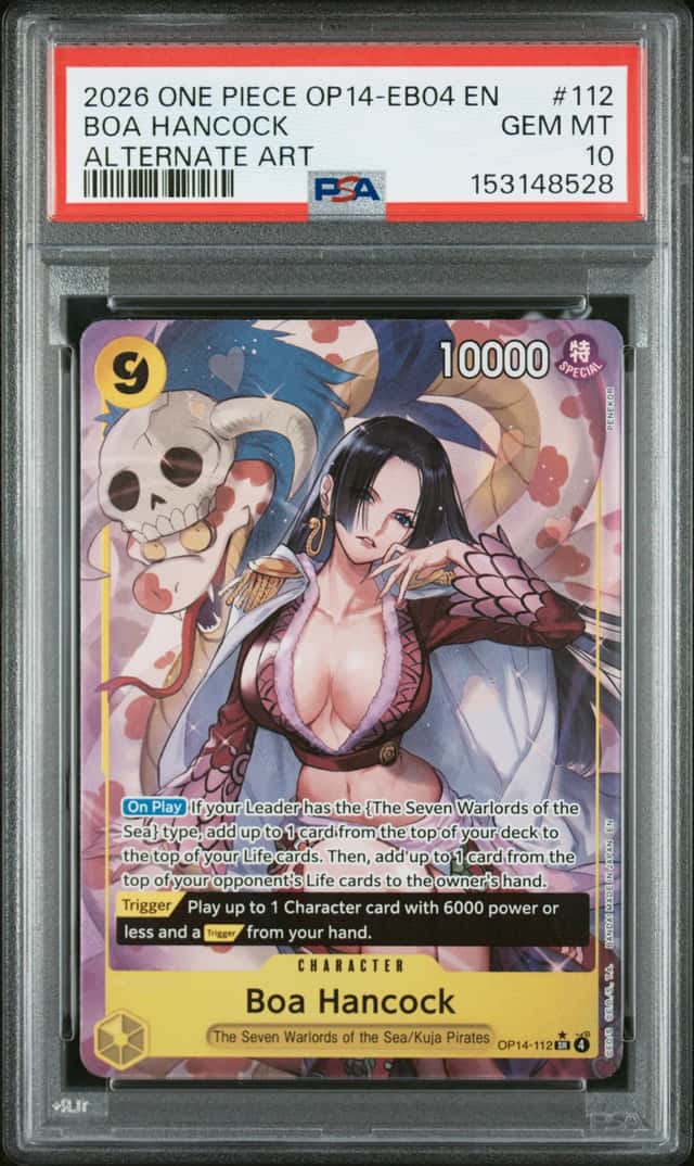 Boa Hancock 2026 One Piece OP14 Alternate Art #112 PSA 10 