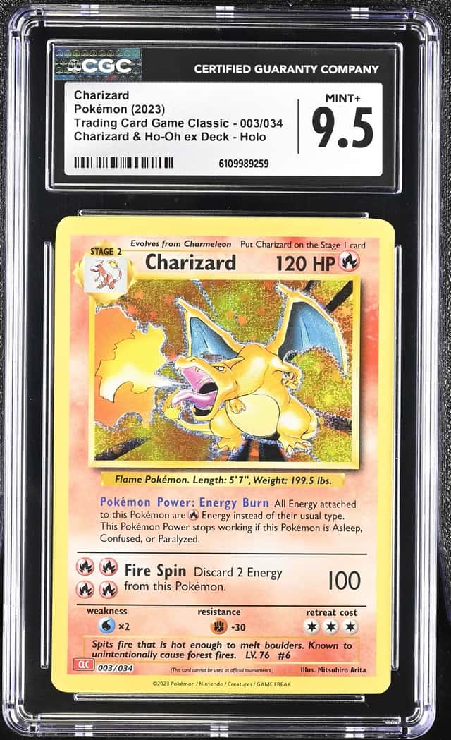 CGC 9.5 - Charizard 003/034 CLC Classic Collection Holo Pokémon TCG 2023