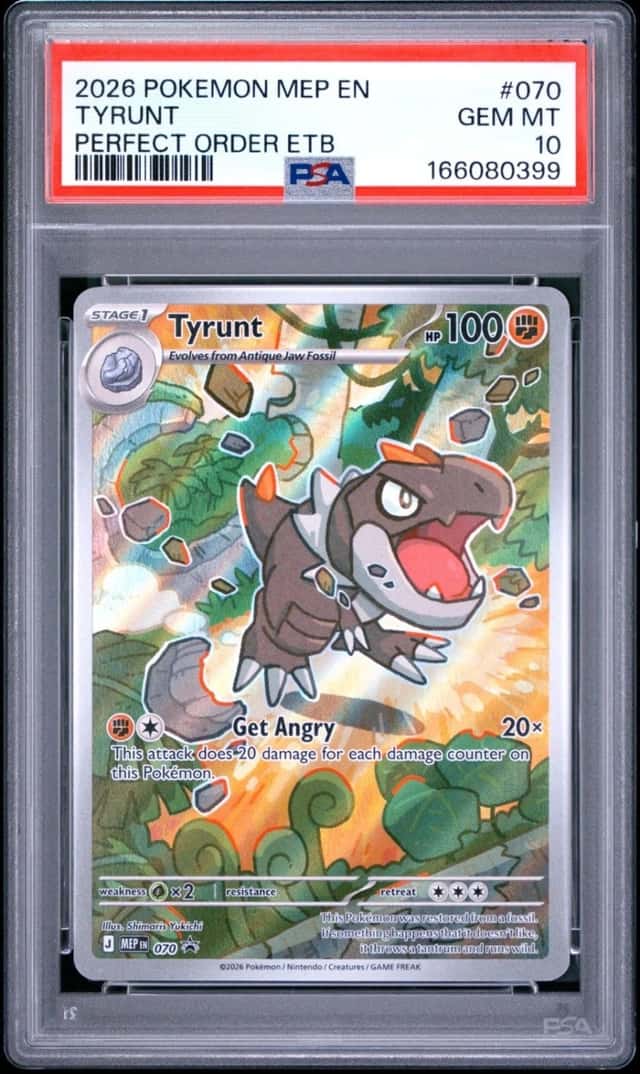 Pokemon Mega Evolutions Tyrunt ETB Black Star Promo #070 - PSA 10