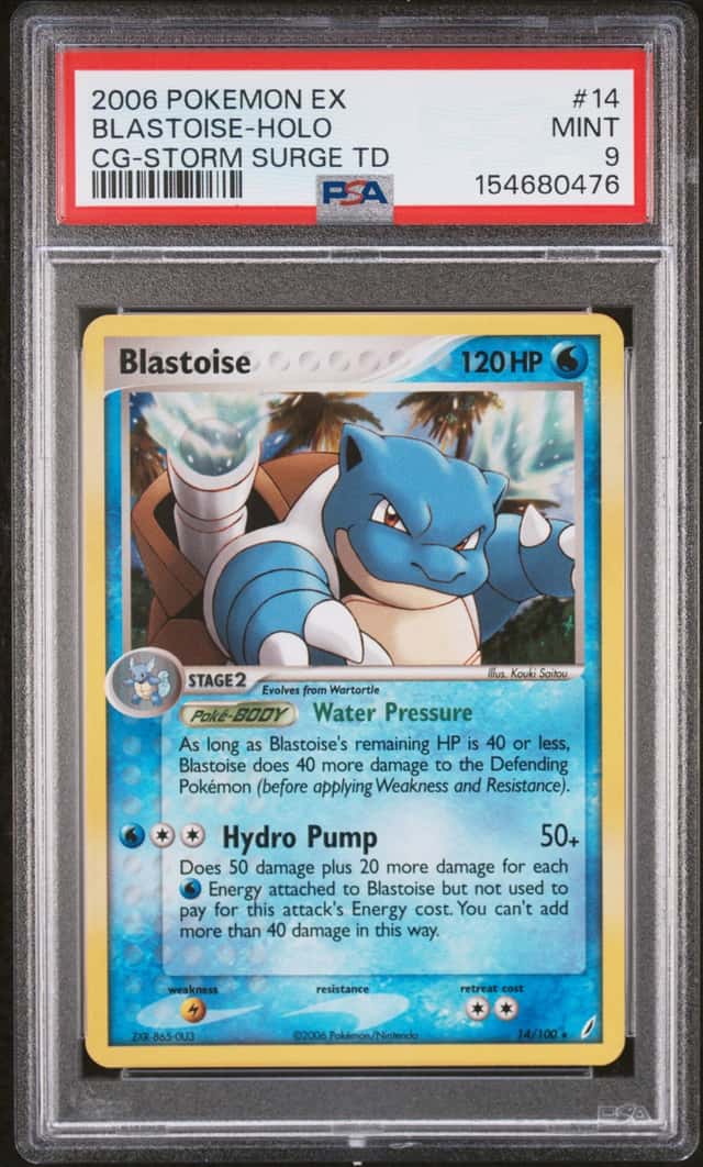 2006 Pokemon EX Crystal Guardians Blastoise Promos Holo #14/100 PSA 9