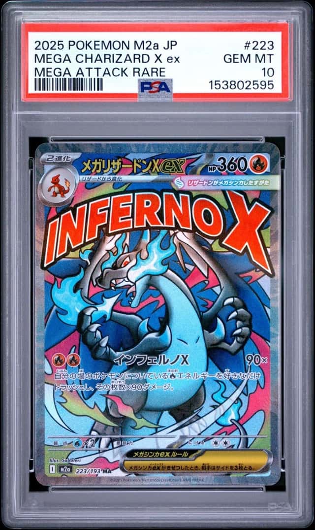 Pokemon Mega Charizard X ex Mega Dream EX 223 Mega Attack Rare Japanese PSA 10