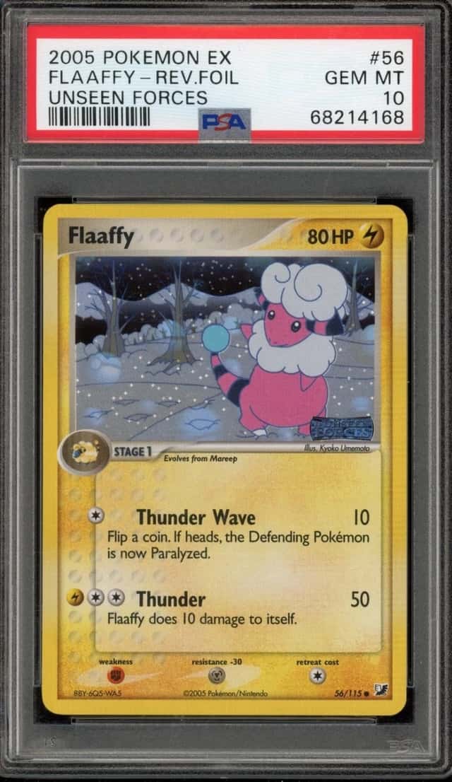 Pokemon Flaaffy Reverse Holo EX Unseen Forces 56/115 PSA 10 Gem Mint