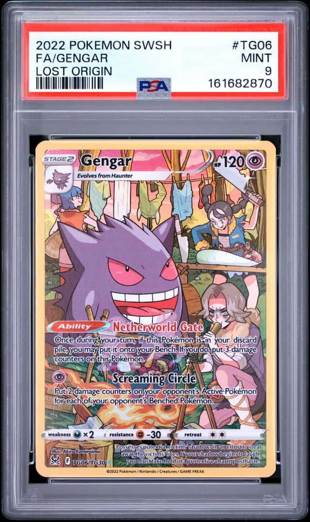 Pokemon Lost Origin | Gengar Trainer Gallery TG06/TG30 | PSA 9