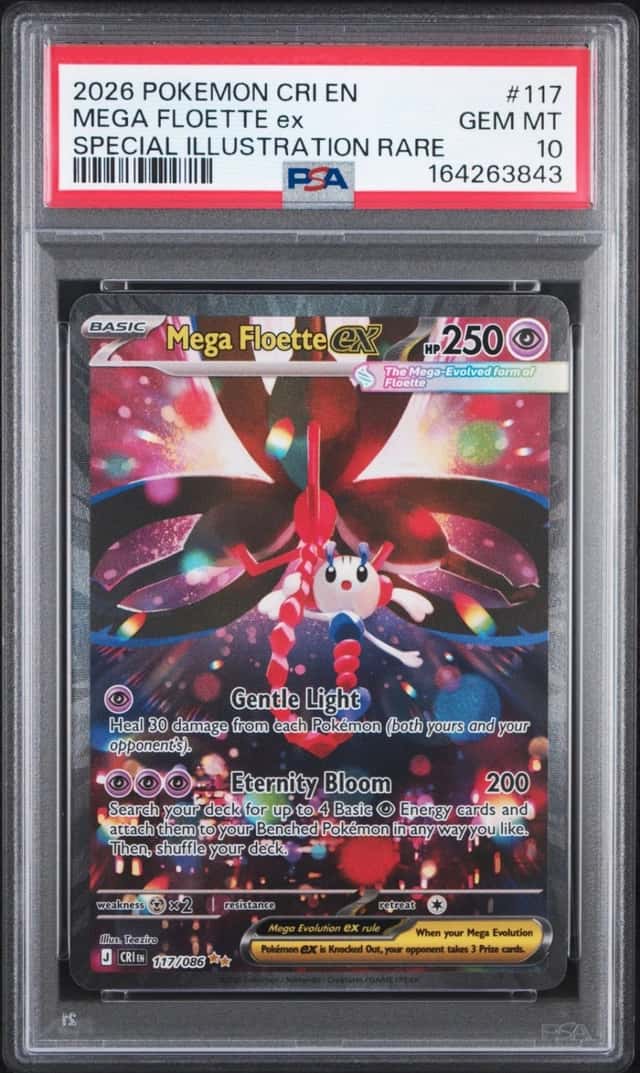 2026 POKEMON CHAOS RISING SPECIAL ILLUSTRATION RARE MEGA FLOETTE EX PSA 10