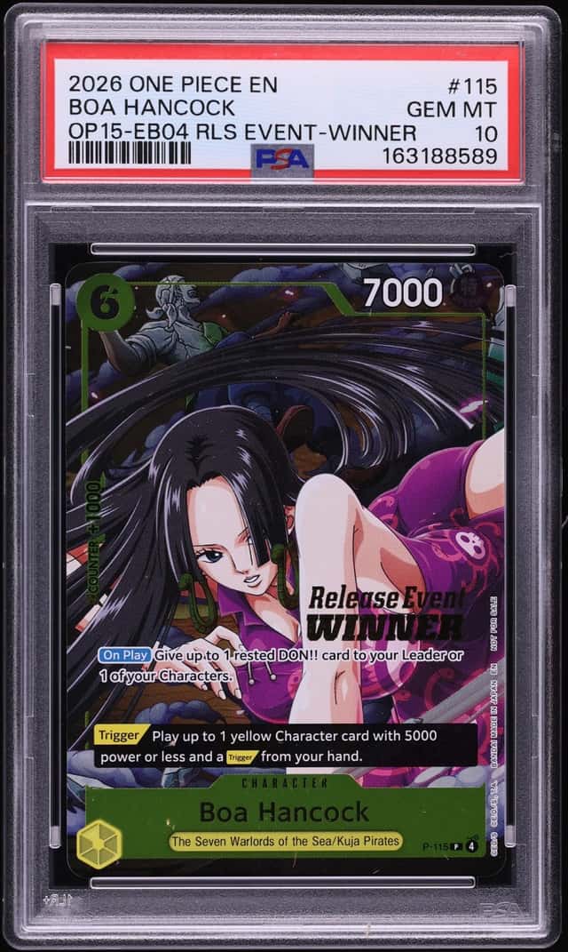2026 One Piece Promo Release Event Winner Boa Hancock #P-115 PSA 10 GEM MINT