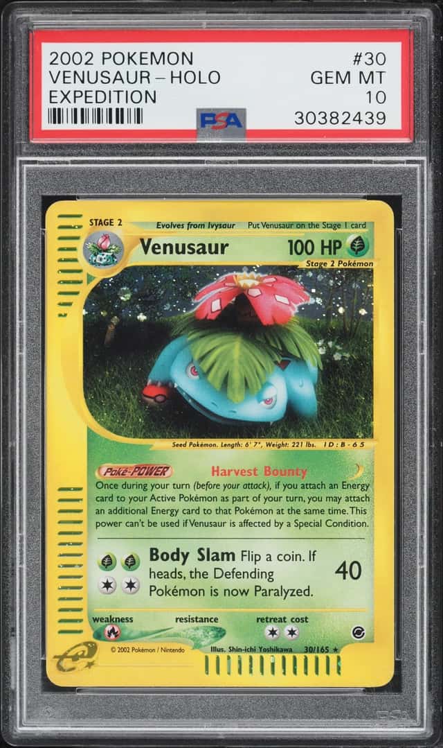 2002 Pokemon Expedition Holo Venusaur #30 PSA 10 GEM MINT