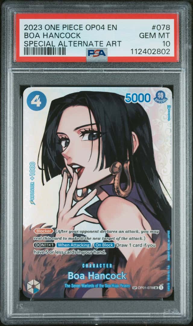 2023 One Piece Kingdoms of Intrigue Special Alternate Art Boa Hancock #OP01-078