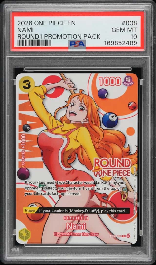 2026 ONE PIECE ROUND1 PROMOTION PACK #008 NAMI PSA 10