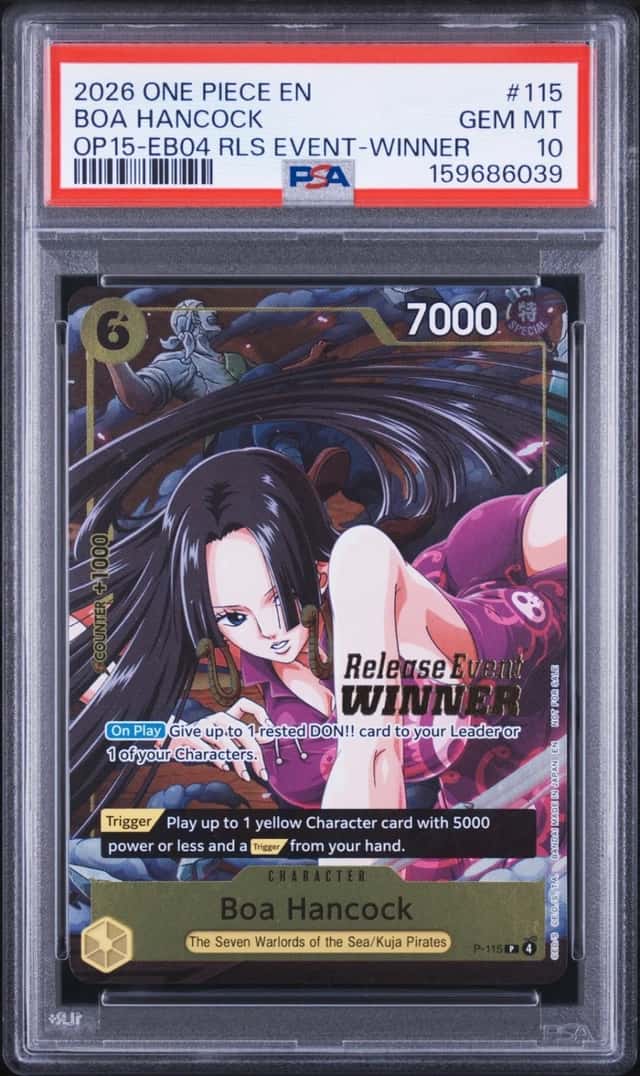 2026 ONE PIECE PROMOS #115 BOA HANCOCK WINNER PSA 10