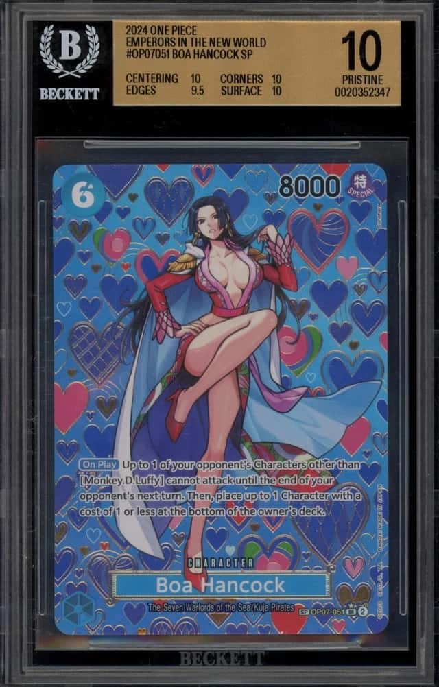 One Piece Boa Hancock Sp Emperors In The New World OP07-051 BGS 10 Pristine