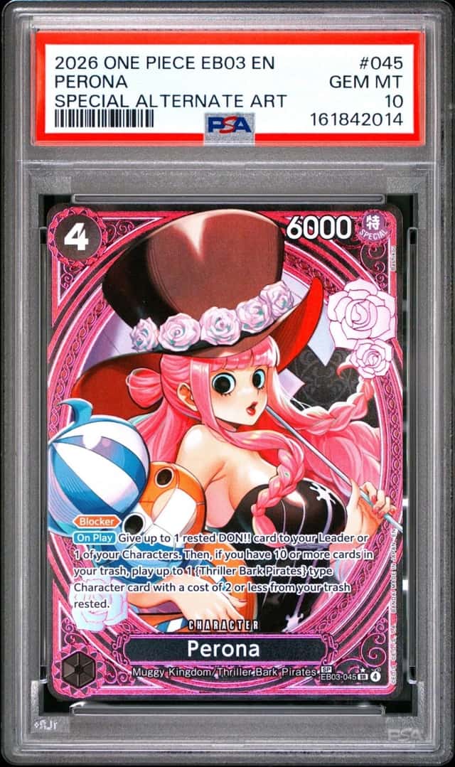2026 ONE PIECE EB03-EXTRA BOOSTER -ONE PIECE HEROINES EDITION- PERONA PSA 10