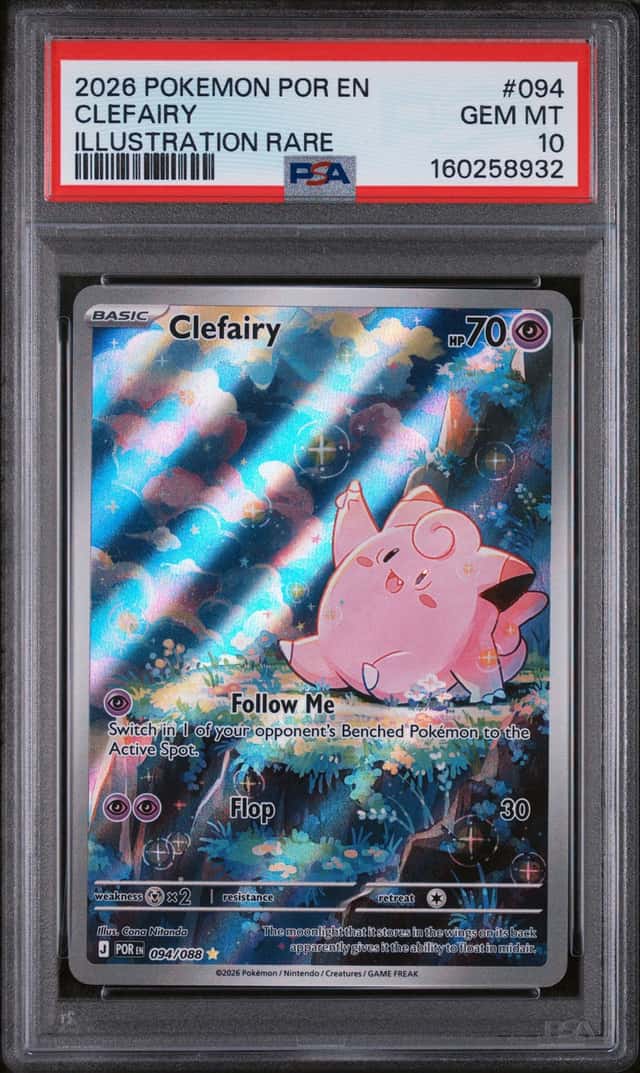 Pokemon TCG Clefairy Me03: Perfect Order Illus Rare Holo PSA 10 EN 094/088