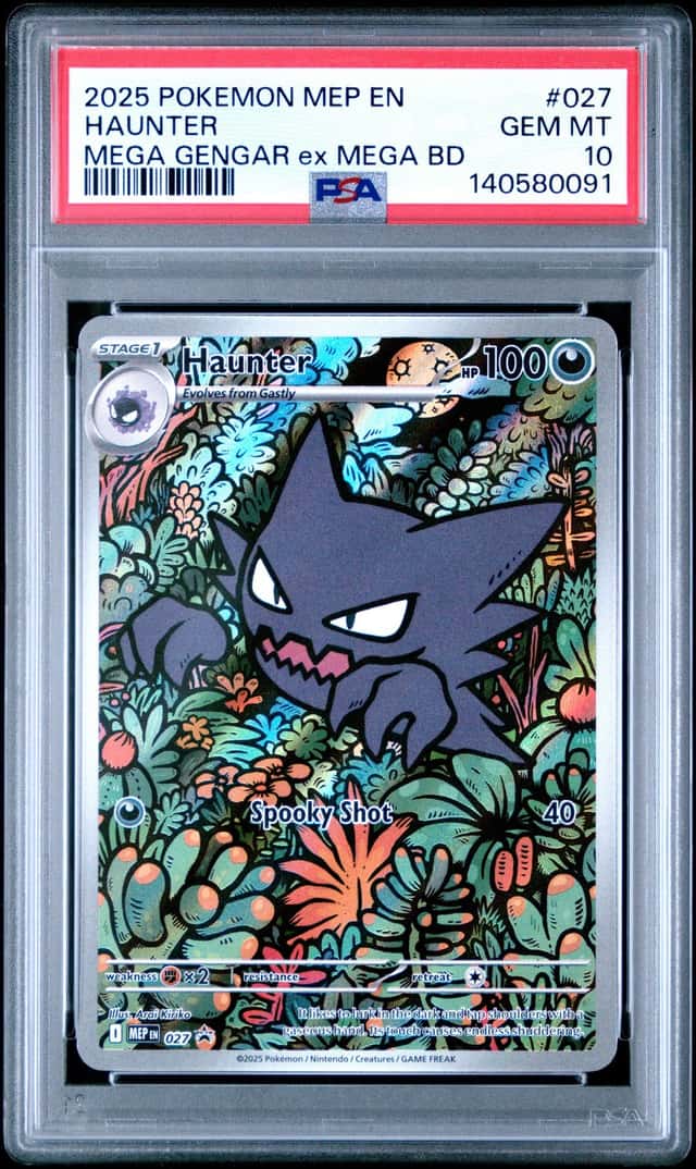 Pokémon Haunter Black Star Promo Mega Gengar Ex BD #027 PSA 10 English