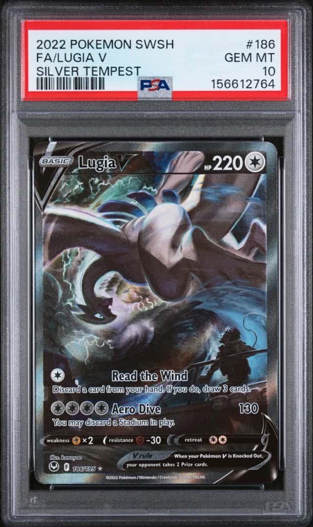 Pokemon Lugia V Silver Tempest Full Alt Art 186/195 PSA 10 Gem Mint