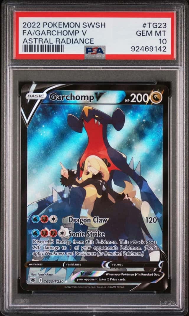Pokemon Garchomp V Astral Radiance Full Art TG23/TG30 PSA 10 Gem Mint