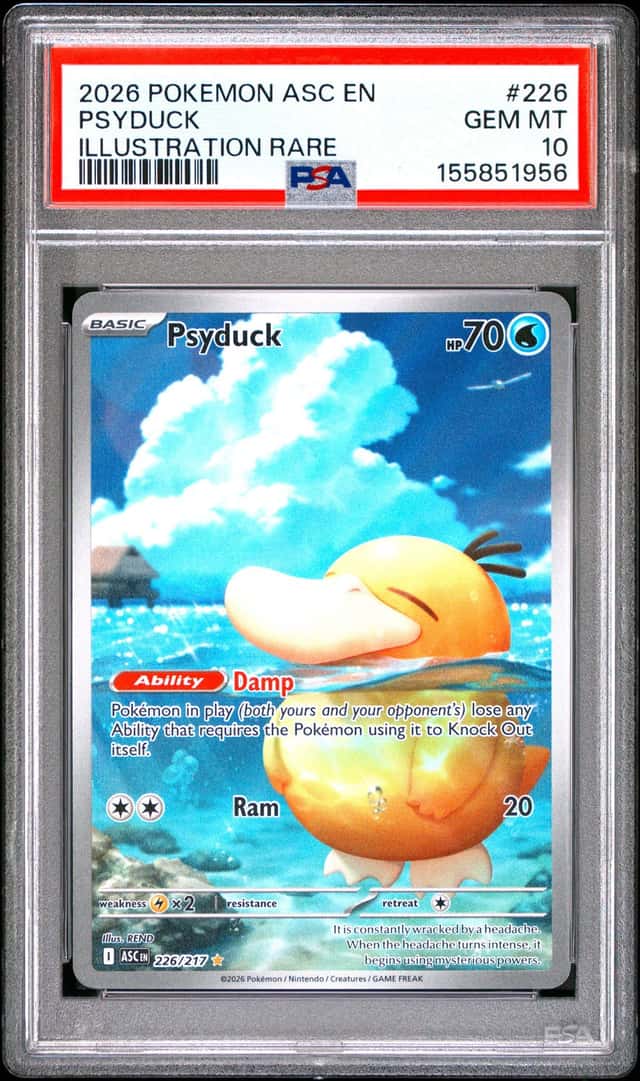 Pokemon PSA 10 - Psyduck 226/217 IR ME Ascended Heroes