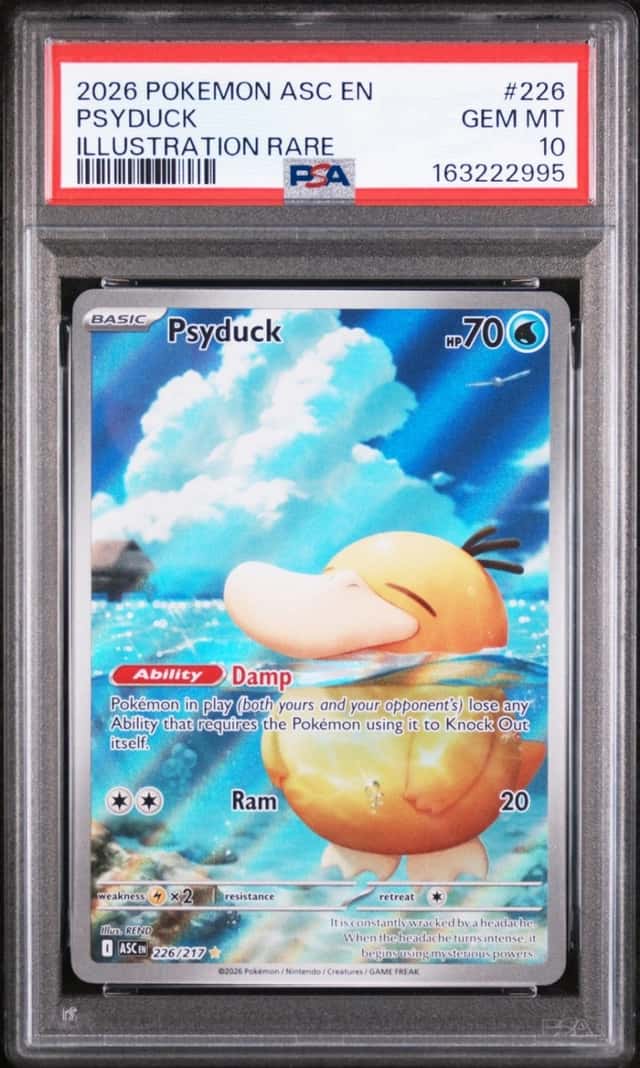 2026 POKEMON ASC EN-ASCENDED HEROES ILLUSTRATION RARE #226 PSYDUCK PSA 10