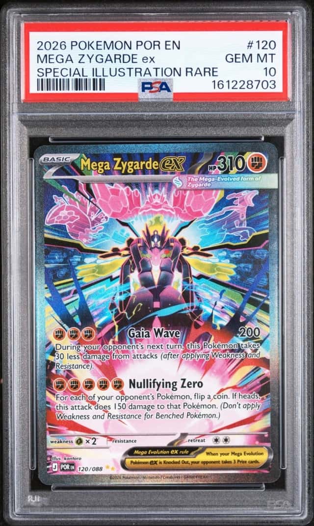 2026 POKEMON PERFECT ORDER SPECIAL ILLUSTRATION RARE MEGA ZYGARDE EX PSA 10