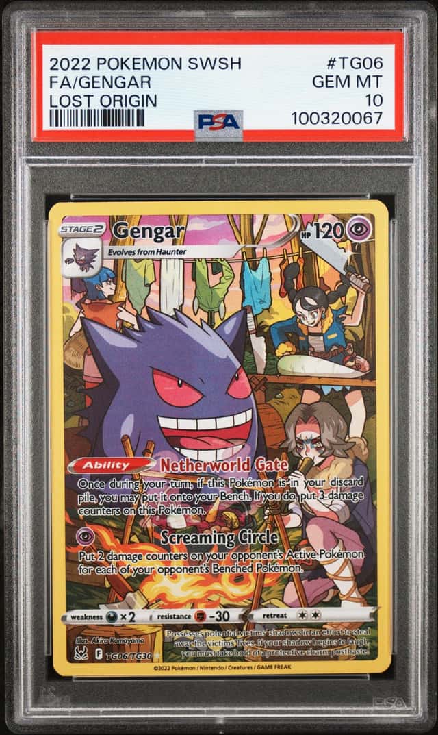2022 Pokemon Sword & Shield Lost Origin Trainer Gallery CHR Gengar #TG06 PSA 10 GEM MINT