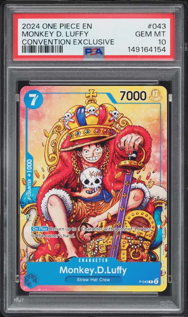 2024 One Piece Promo Convention Exclusive Monkey D. Luffy #P-043 PSA 10 GEM MINT