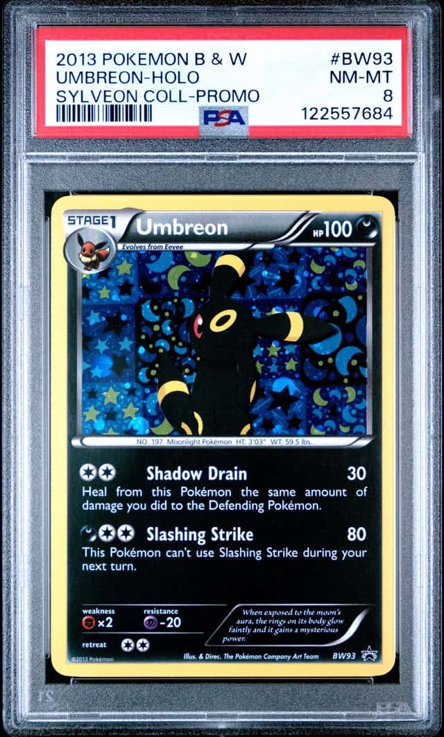 Umbreon BW93 Black & White Holo Promo PSA 8 English Pokemon TCG 2013