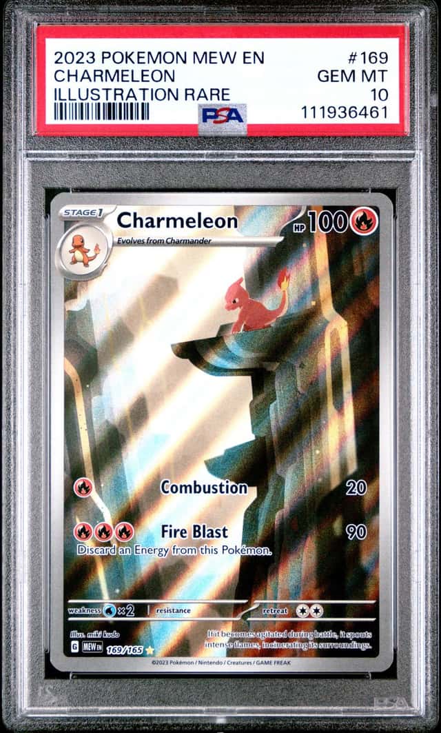 2023 POKEMON MEW EN-151 ILLUSTRATION RARE #169 CHARMELEON PSA 10