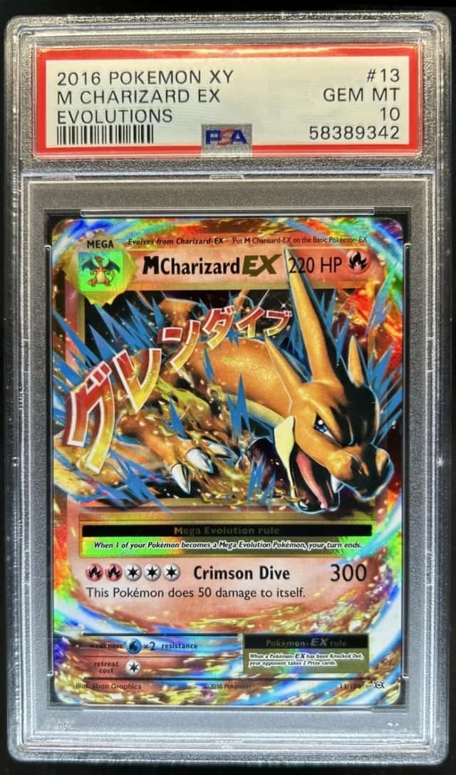 2016 Pokemon XY Evolutions Mega Charizard Holo #13/108 PSA 10 GEM MINT GEM MINT