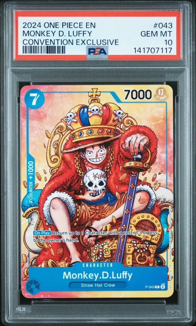 Monkey D. Luffy PSA10 2024 One Piece Promos Convention Exclusive #043