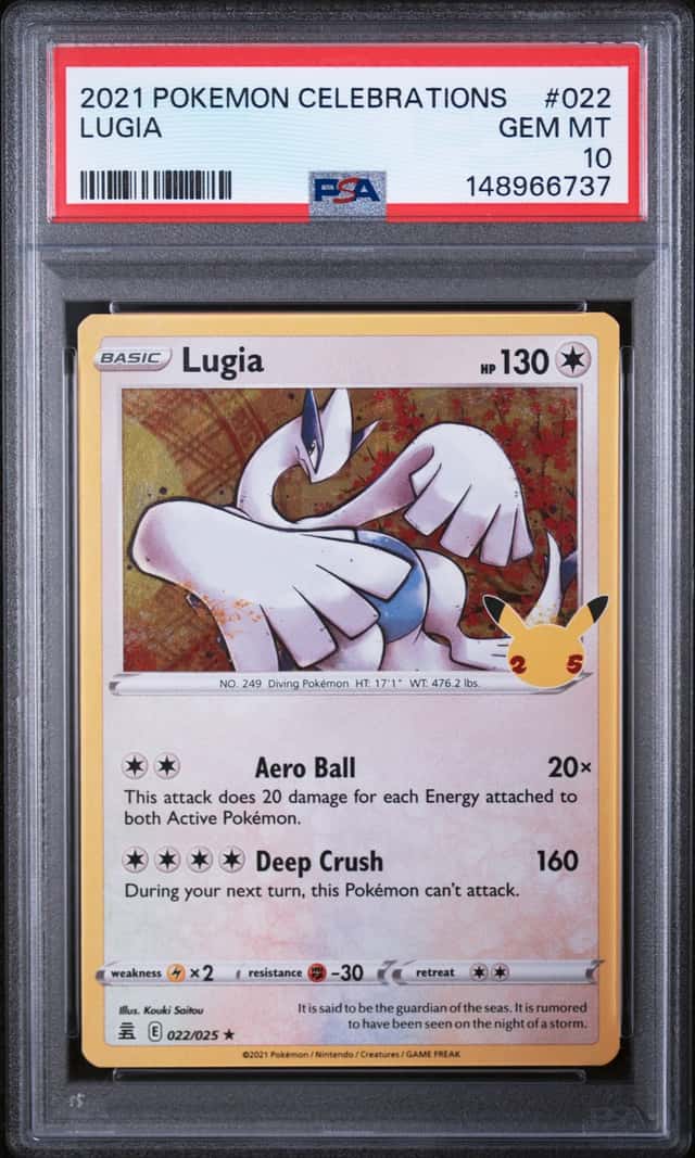 2021 Pokemon Celebrations #022 Lugia PSA 10 GEM MINT