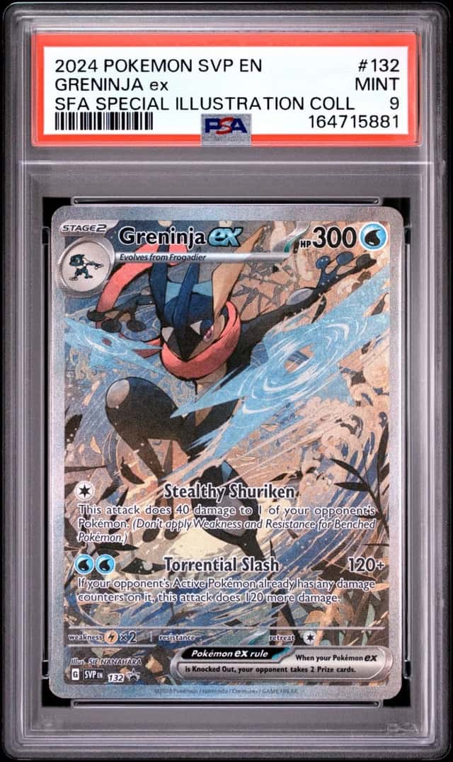 2024 POKEMON SHROUDED FABLE SPECIAL ILLUSTRATION COLLECTION GRENINJA EX PSA 9