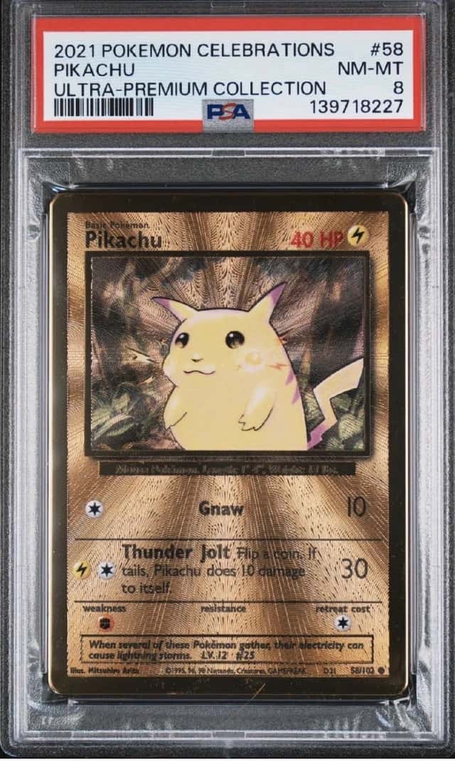 2021 POKEMON CELEBRATIONS PIKACHU ULTRA-PREMIUM COLLECTION #58 NM-MT 8