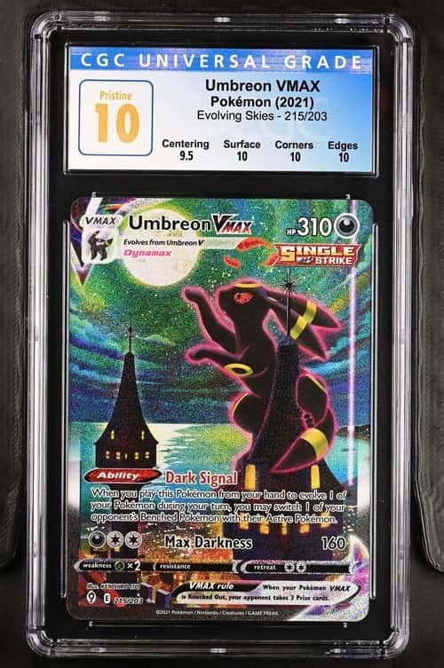 Pokemon Umbreon VMAX Evolving Skies Secret Rare Alt Art #215 CGC 10 Pristine