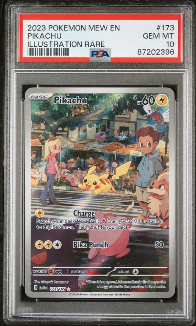 2023 Pokemon SV 151 Pikachu Illustration Rare #173/165 PSA 10 GEM MINT