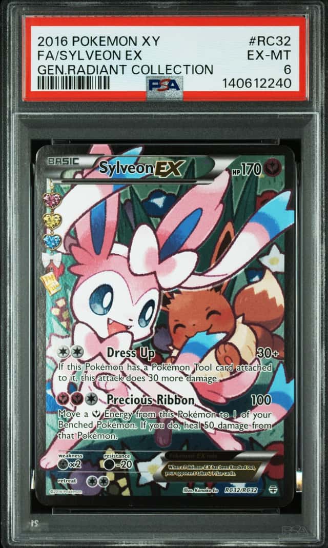 PSA 6 EX-MT 2016 Pokemon ENG FA/Sylveon EX RC32/RC32