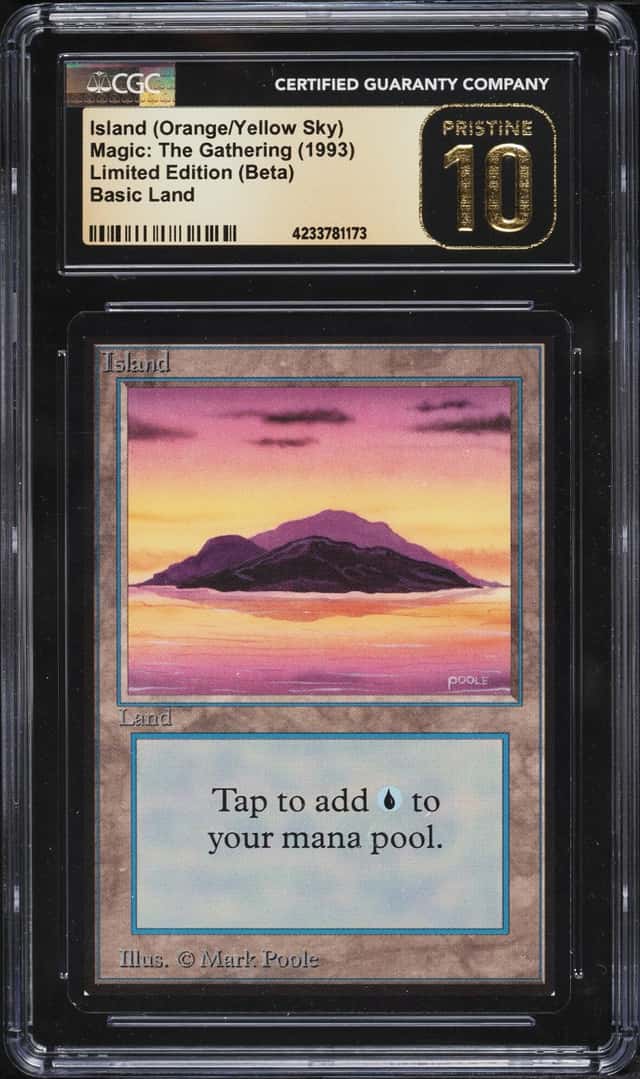 Island (Orange/Yellow Sky)