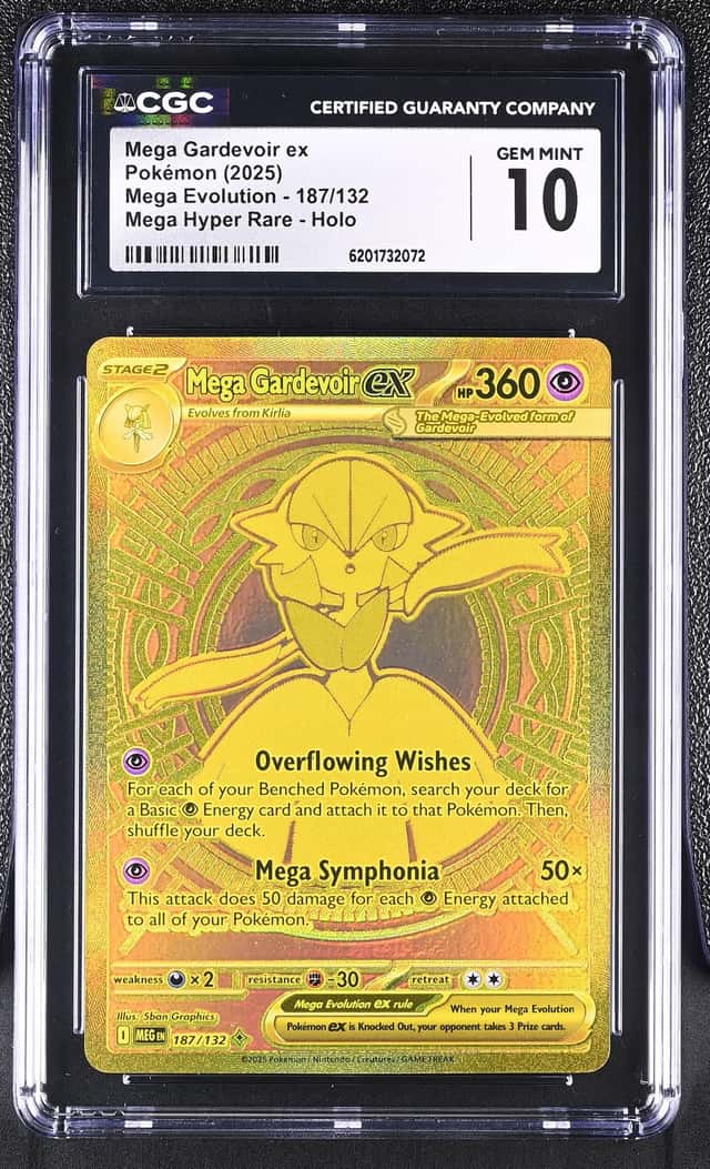 2025 Pokemon Mega Evolution MHR Mega Gardevoir Ex #187 CGC 10 GEM MINT