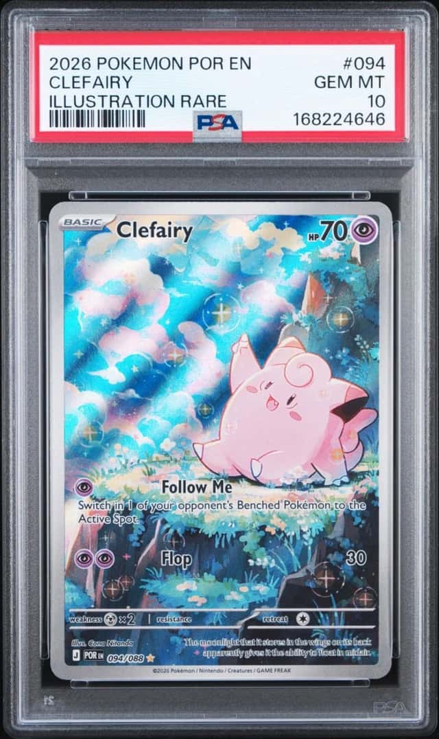 2026 POKEMON POR EN-PERFECT ORDER ILLUSTRATION RARE #094 CLEFAIRY PSA 10