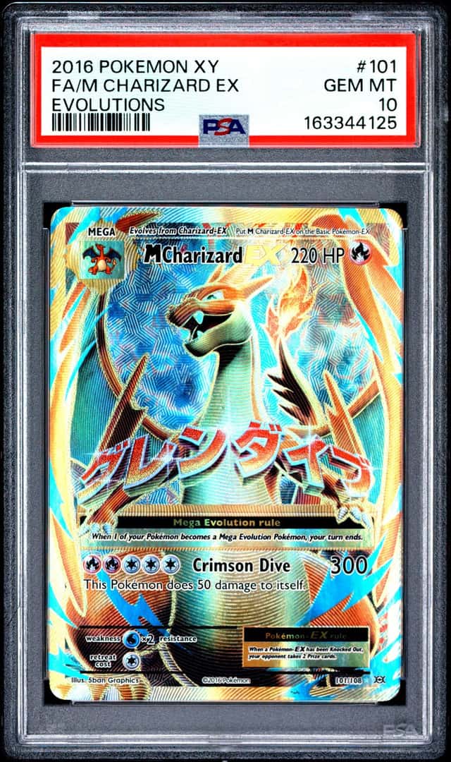 M Charizard EX 101 PSA 10 Evolutions Pokemon 2016 XY 20th anniversary Gem Mint