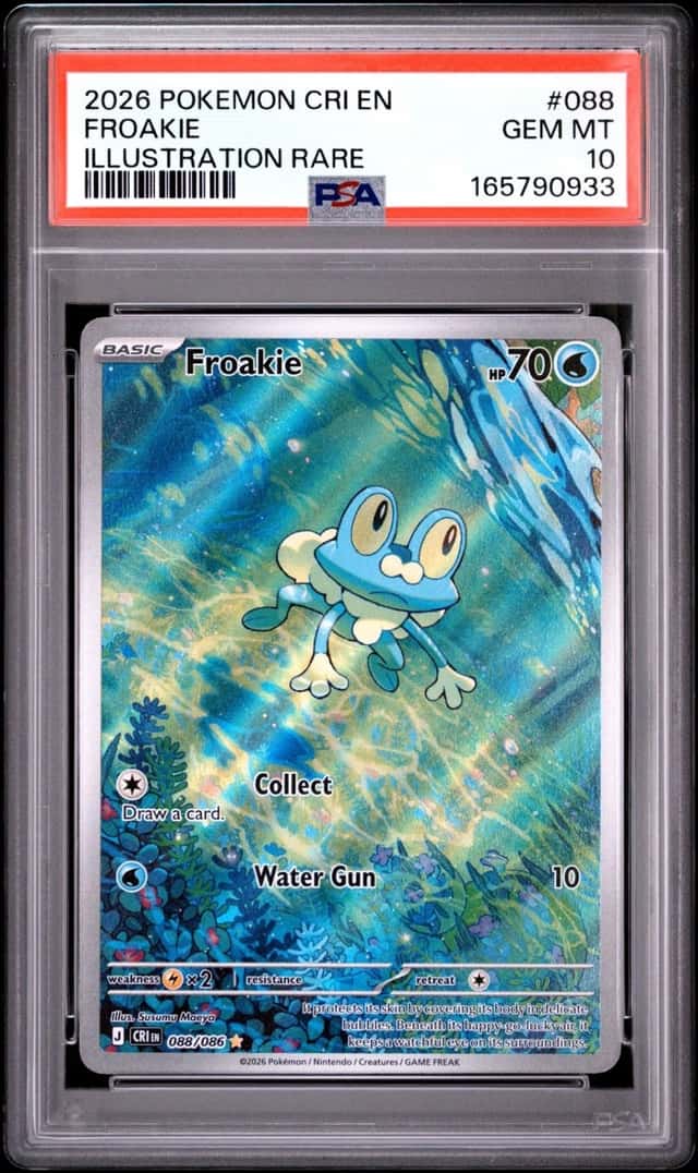 Pokemon Froakie Chaos Rising 088 Illustration Rare PSA 10 Gem Mint