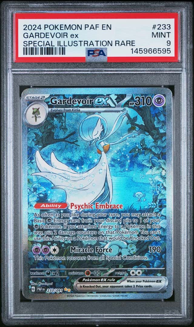 2024 Pokemon Paldean Fates Gardevoir ex #233/091 PSA 9
