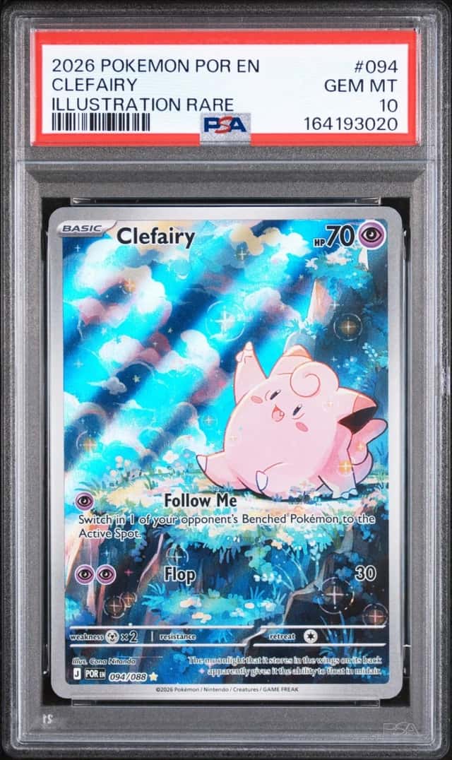 2026 POKEMON POR EN-PERFECT ORDER ILLUSTRATION RARE #094 CLEFAIRY PSA 10