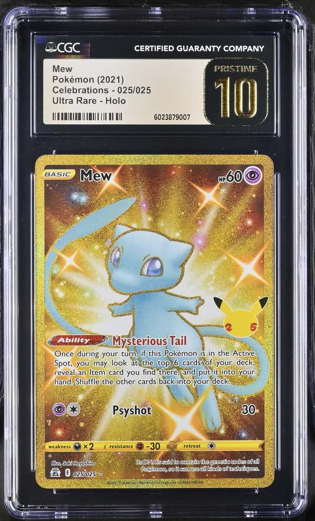 2021 POKEMON CELEBRATIONS #025 MEW CGC 10 PRISTINE