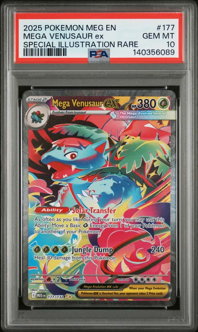 2025 Pokemon Venusaur ex Special Illustration Rare #177/132 PSA 10 GEM MINT