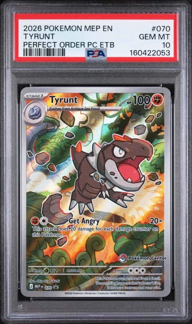 POKEMON TYRUNT 2026 MEP EN-ME BSP #070 PERFECT ORDER PC ETB PSA 10