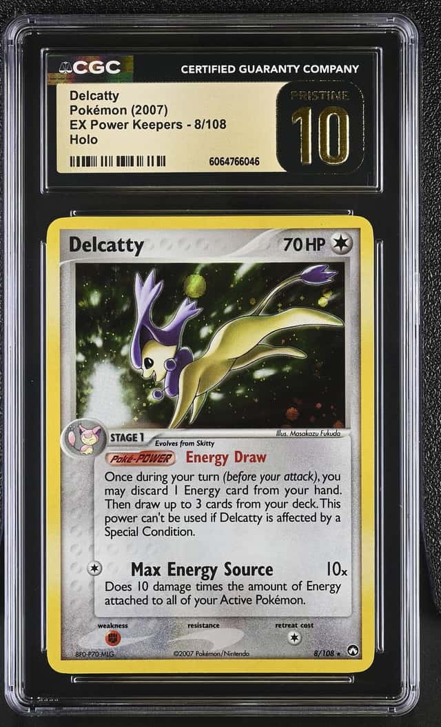 Pokémon Delcatty 2007 EX Power Keepers #8/108 Holo CGC PRISTINE 10