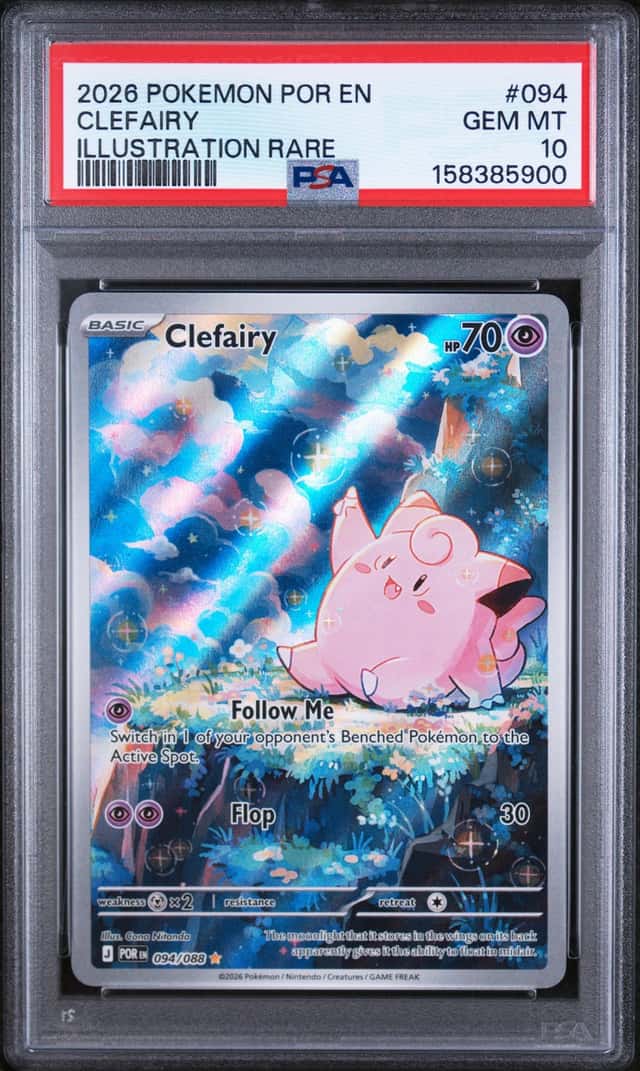 2026 Pokemon Perfect Order Clefairy Illustration Rare #094/088 PSA 10 GEM MINT