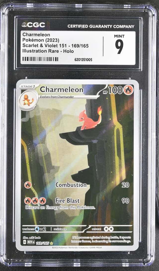 CGC 9 Charmeleon 169/165 SV 151 Illustration Rare Holo 2023 Pokemon TCG EN