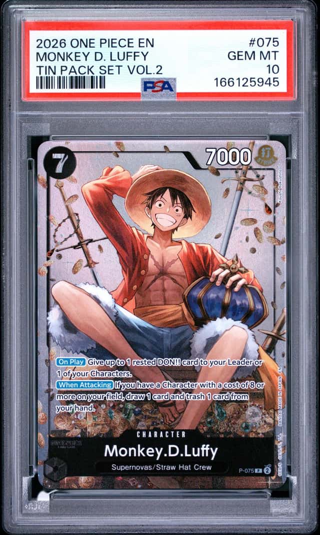 Monkey.D.Luffy (Tin Pack Set Vol. 2) P-075 One Piece Promotion Cards Foil