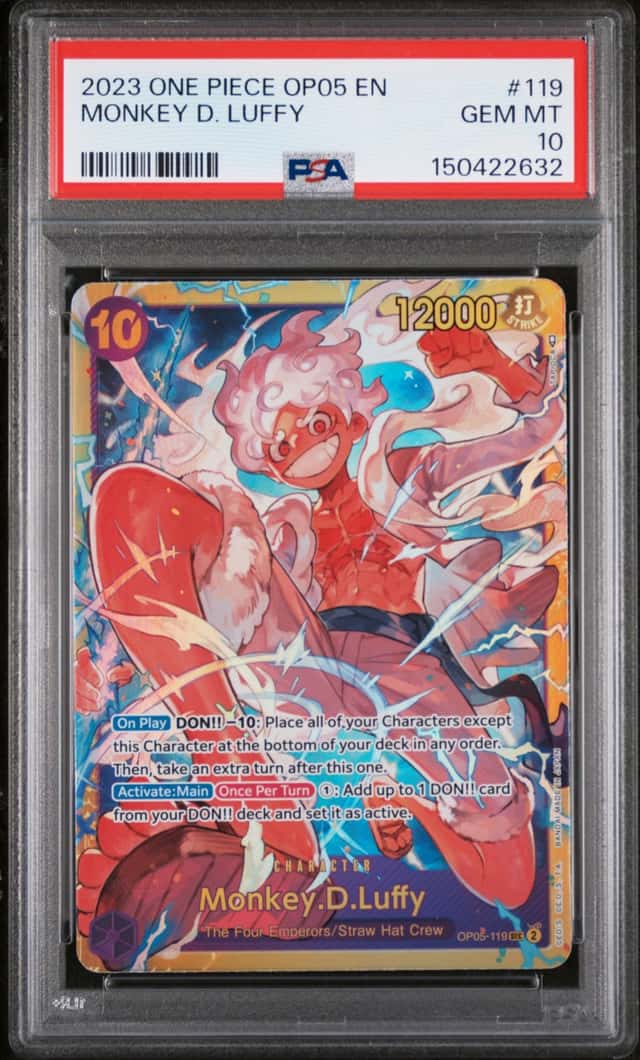 One Piece Card Game Monkey D. Luffy OP06-119 Foil English PSA 10 2023
