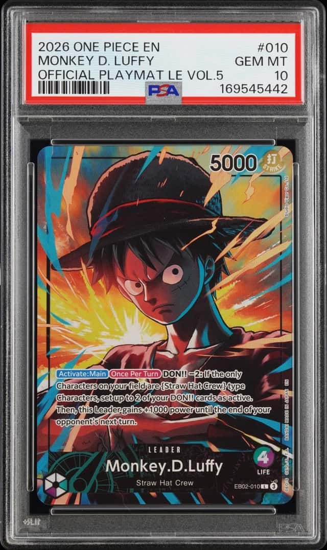2026 ONE PIECE PROMOS #010 MONKEY D. LUFFY PSA 10